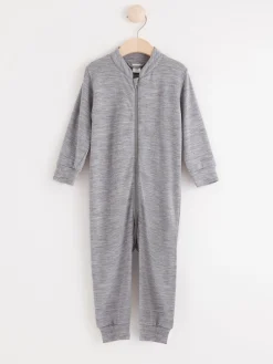 Ytterkläder>Lindex Onesie I Ullfrotte Grey Melange