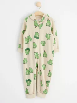 Jumpsuits & Onesies>Lindex Onesie Med Tvavagsdragkedja Och Huva Light Beige