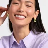 Accessoarer>Lindex Oregelbundet Formade Creolorhangen Lime