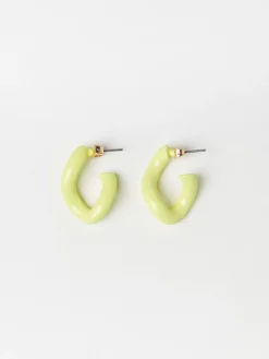 Accessoarer>Lindex Oregelbundet Formade Creolorhangen Lime