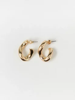Accessoarer>Lindex Oregelbundet Formade Creolorhangen Gold