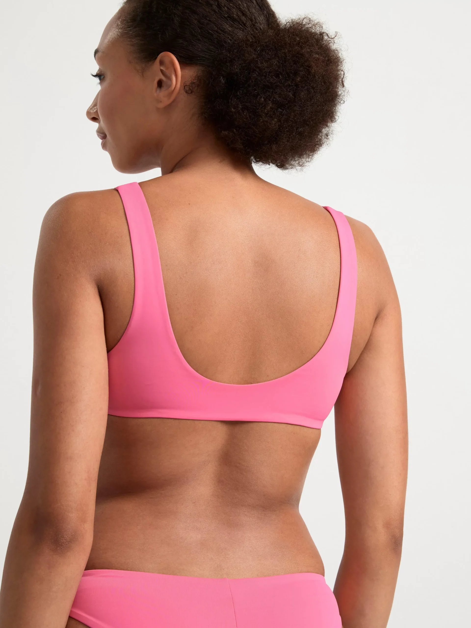 Badkläder>Lindex Ovadderad Bikini Bh Pink