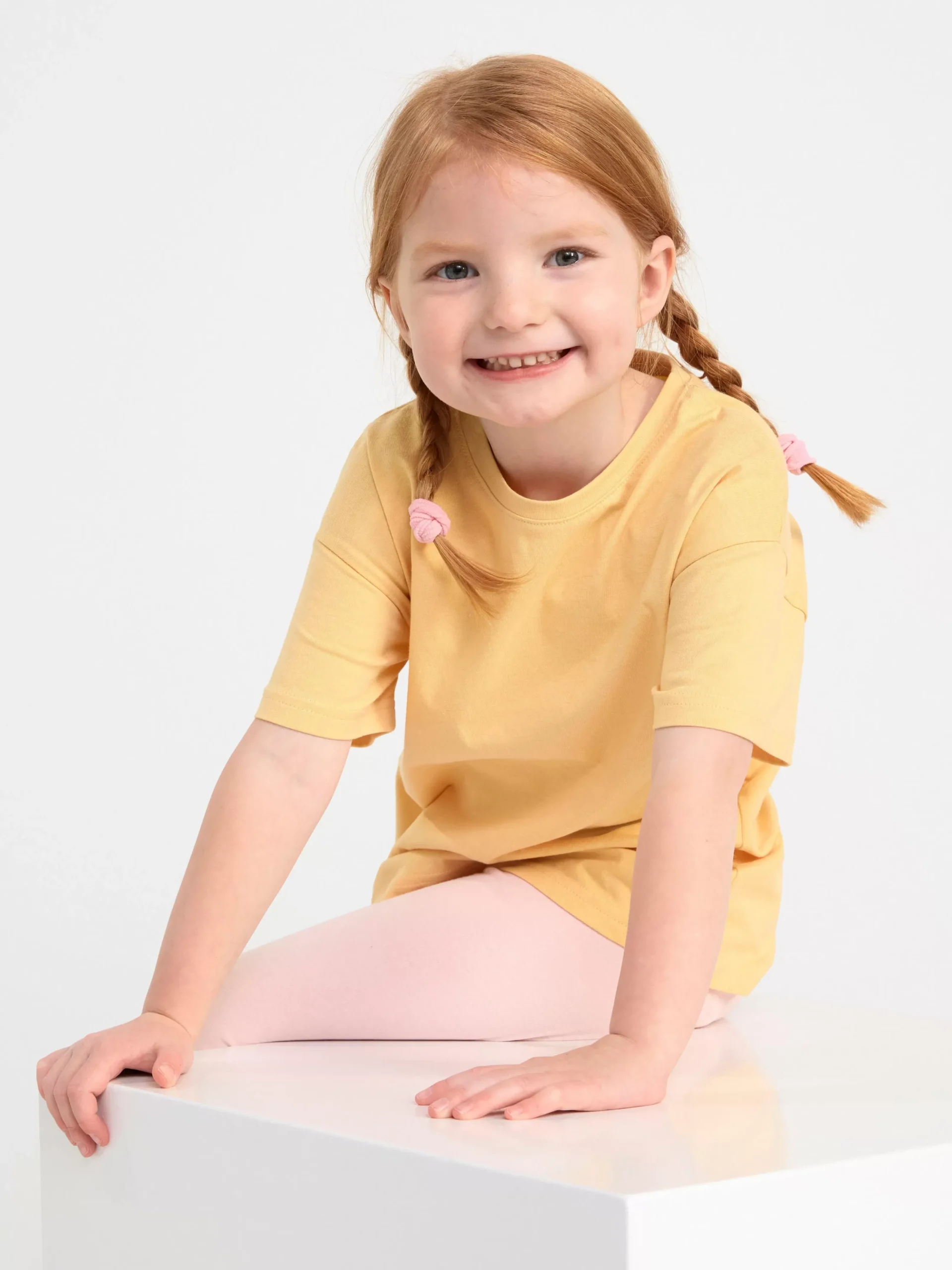 Toppar & T-Shirts>Lindex Oversize T-Shirt Light Dusty Yellow