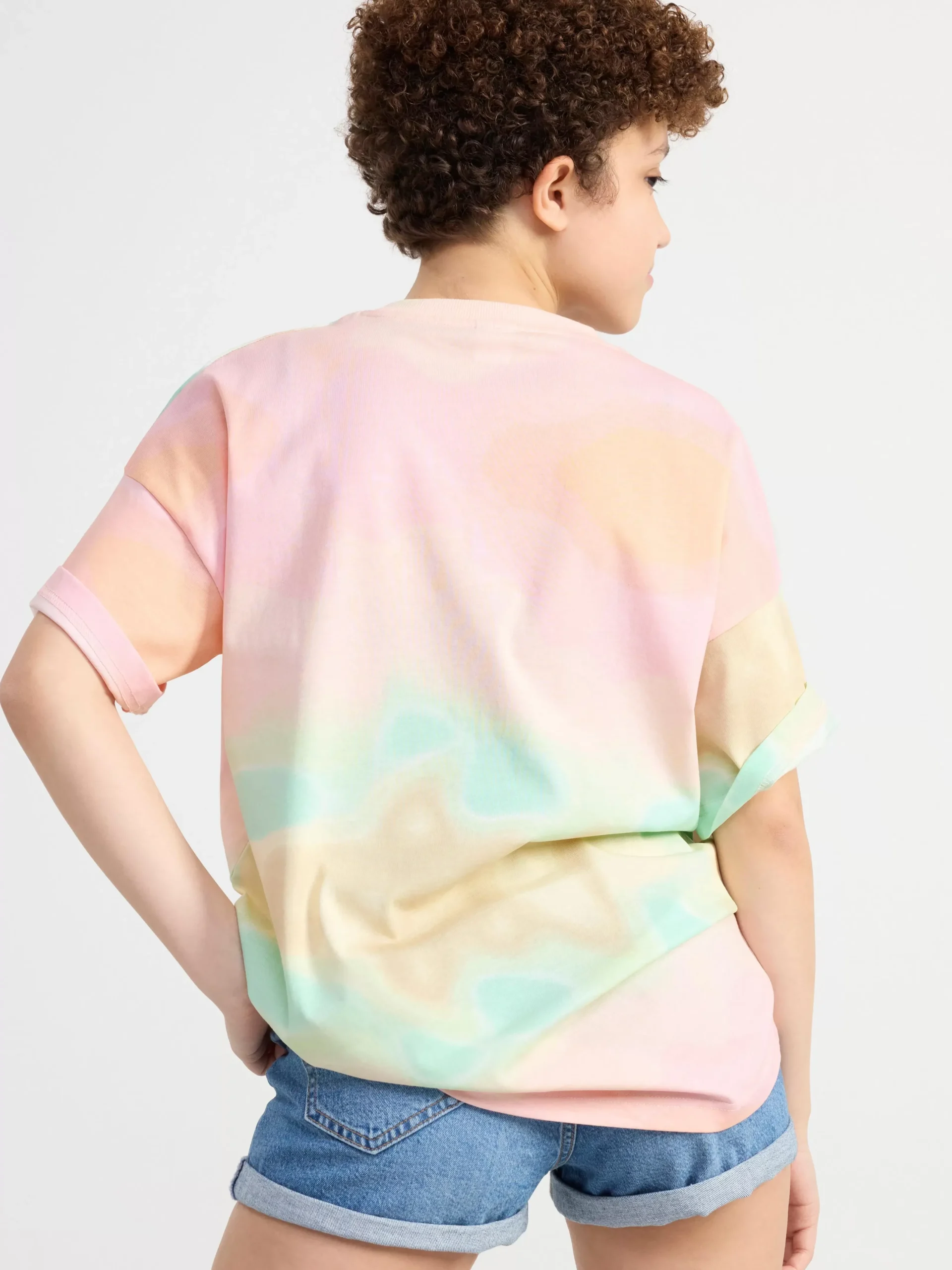 Toppar & T-Shirts>Lindex Oversized T-Shirt Med Tryck Off White