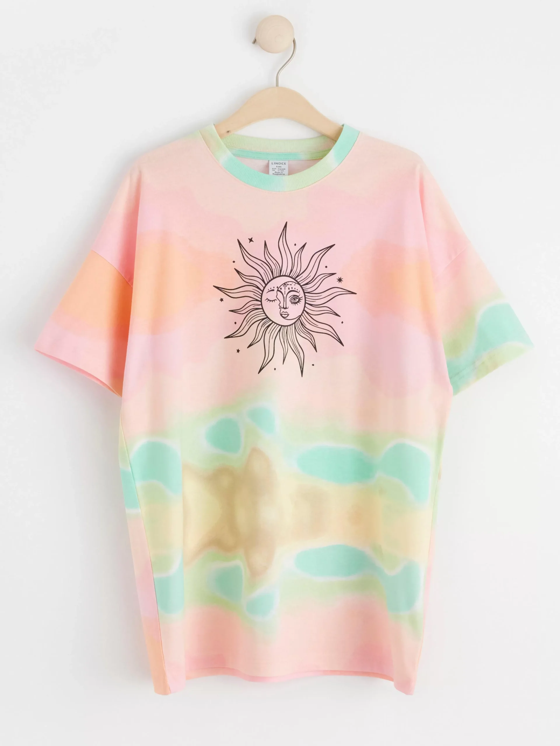 Toppar & T-Shirts>Lindex Oversized T-Shirt Med Tryck Off White