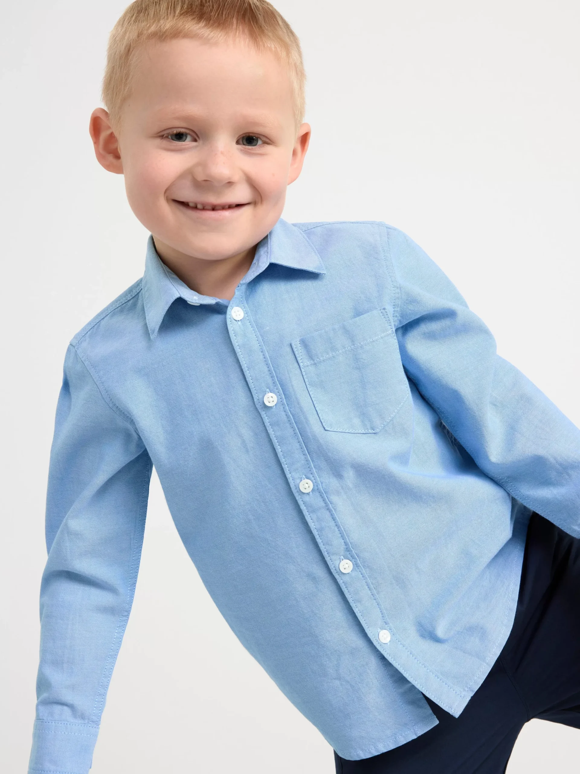 Skjortor & Blusar>Lindex Oxfordskjorta Blue Chambray