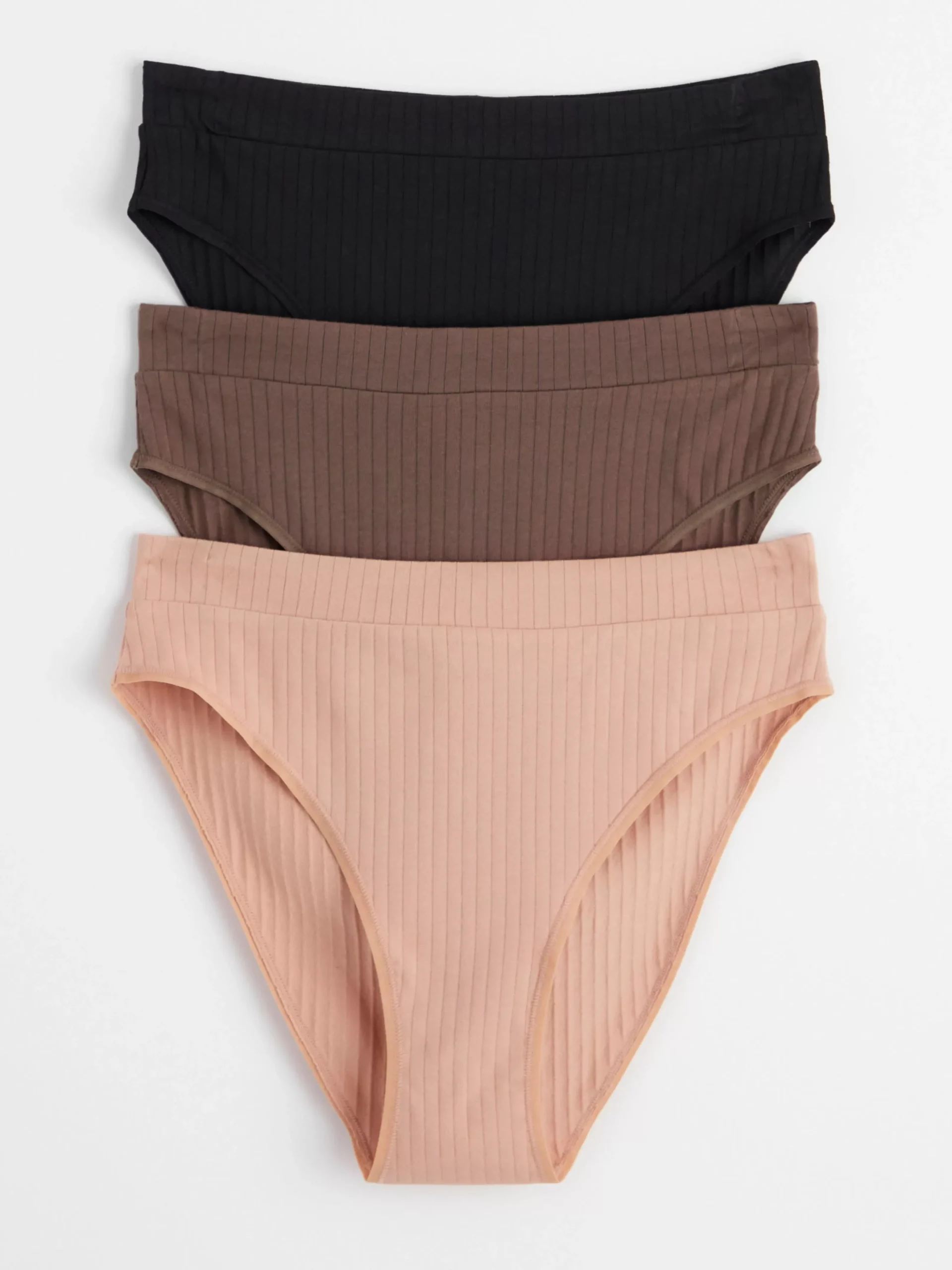 Trosor>Lindex 3-Pack Bikini Trosa High Waist Dark Dusty Brown