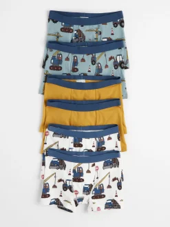 Underkläder>Lindex 6-Pack Boxershorts Med Byggfordon Off White