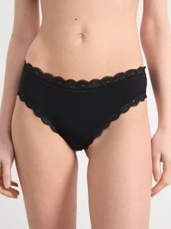 Trosor>Lindex 3-Pack Brazilian Regular Trosa Black