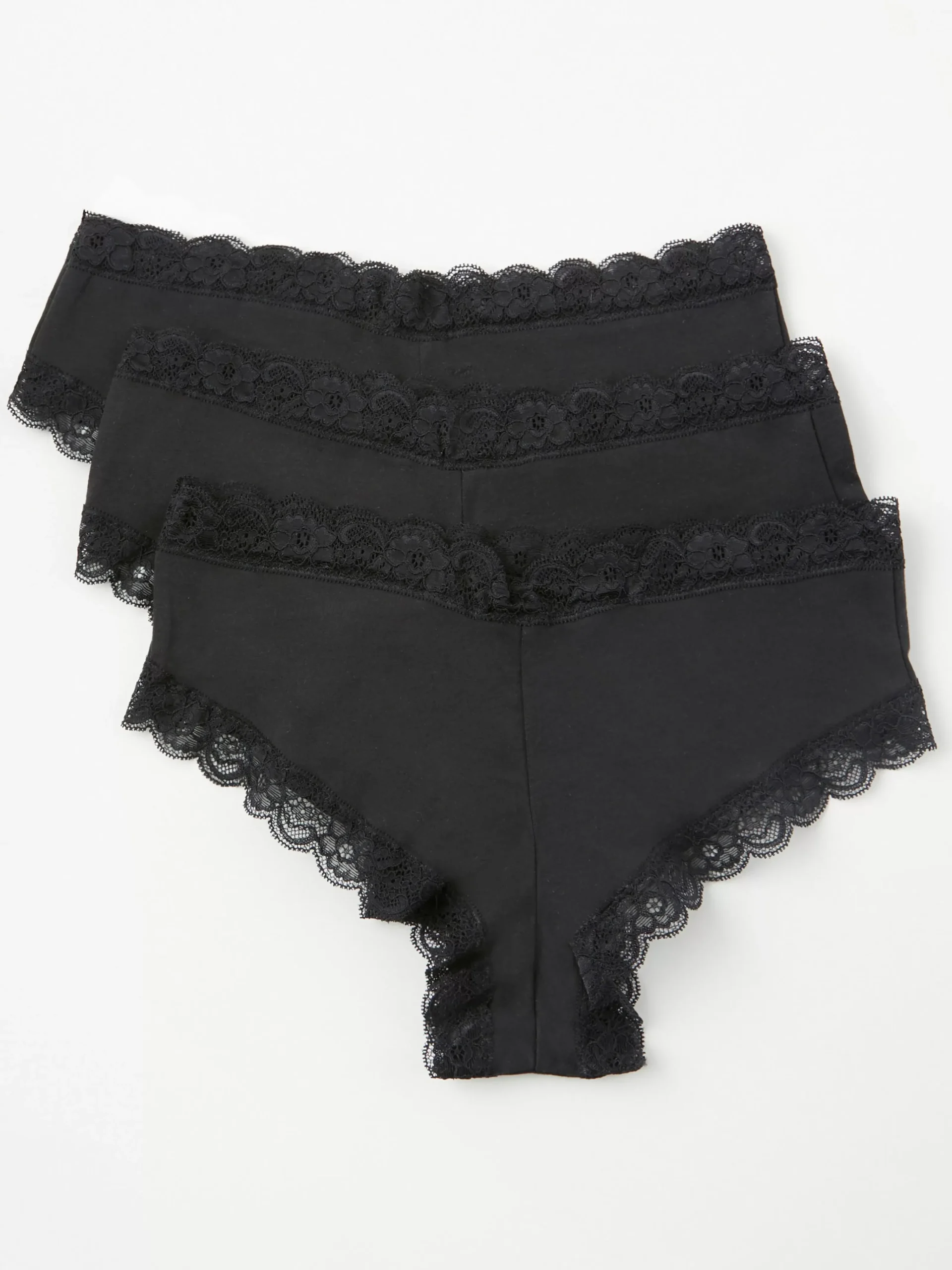 Trosor>Lindex 3-Pack Brazilian Regular Trosa Black