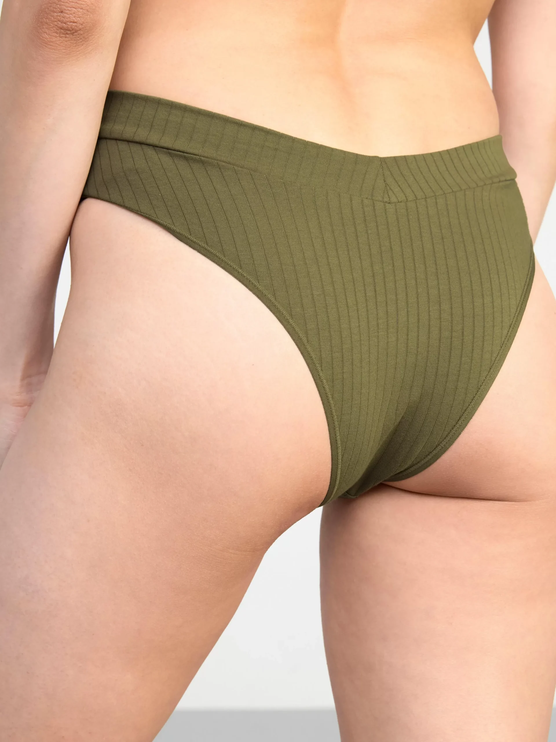Trosor>Lindex 3-Pack Brazilian Trosor Midi Waist Light Dusty Khaki