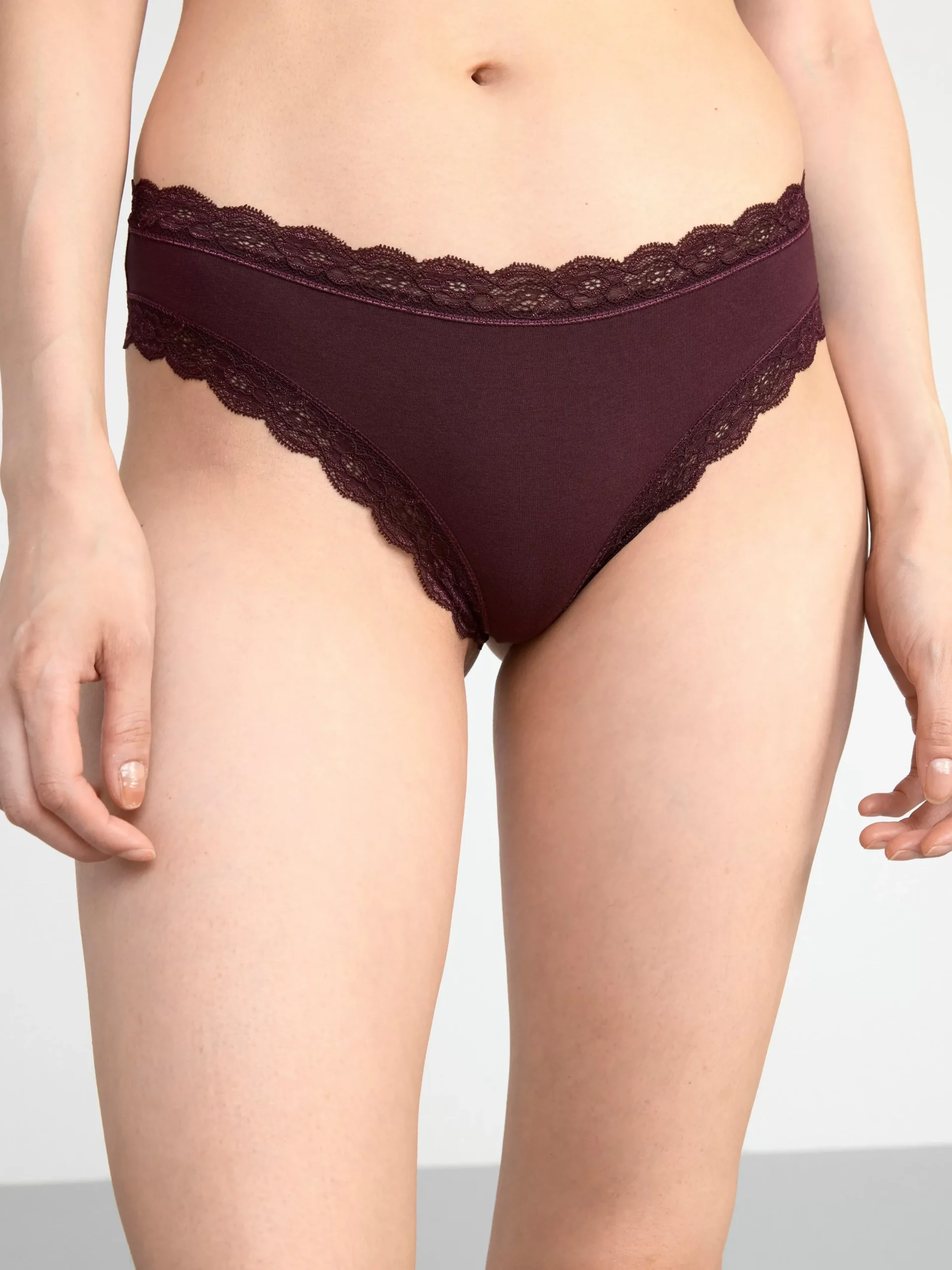 Trosor>Lindex 3-Pack Brazilian Trosor Regular Waist Dark Dusty Lilac