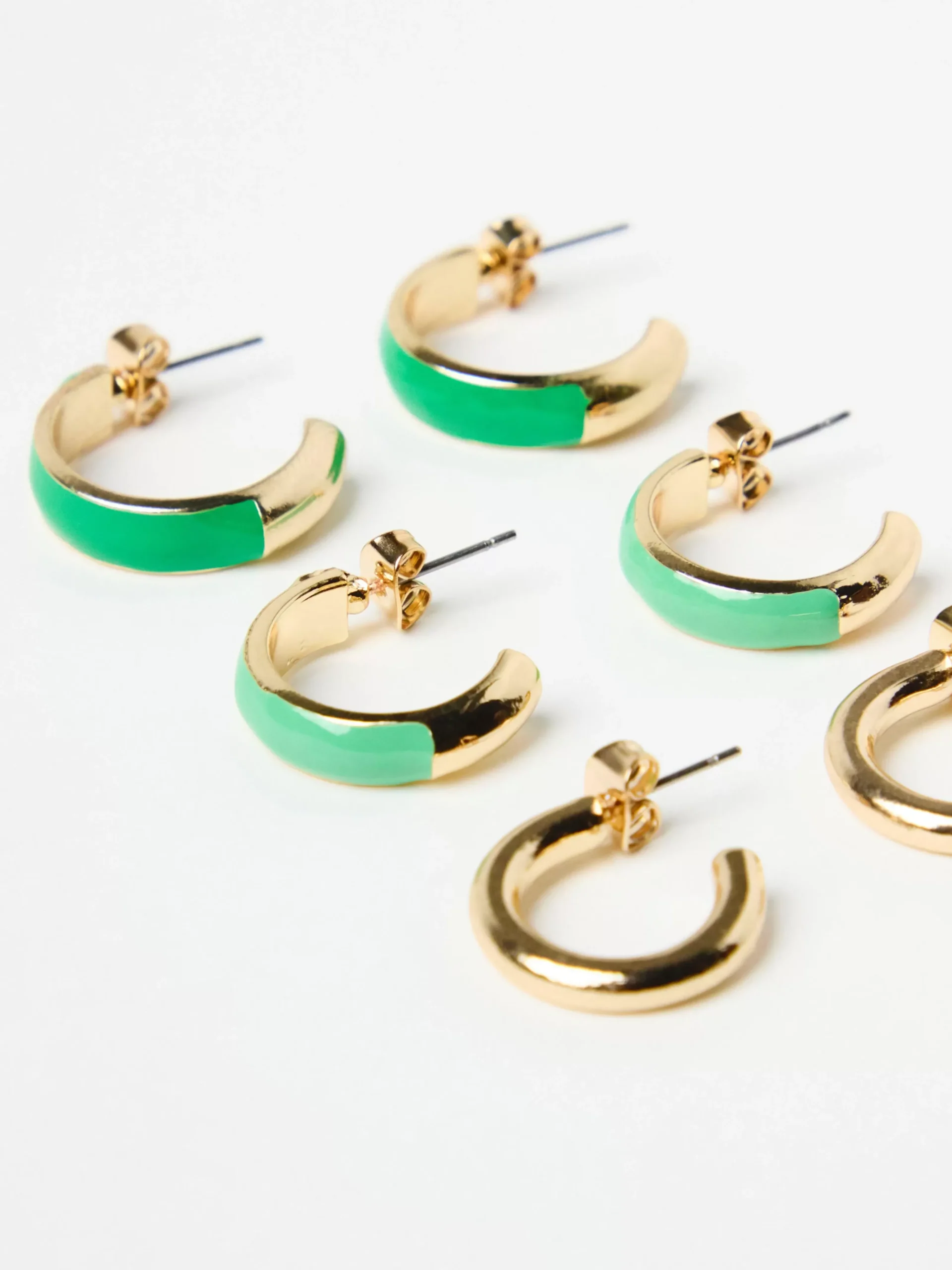 Accessoarer>Lindex 3-Pack Creolorhangen Green
