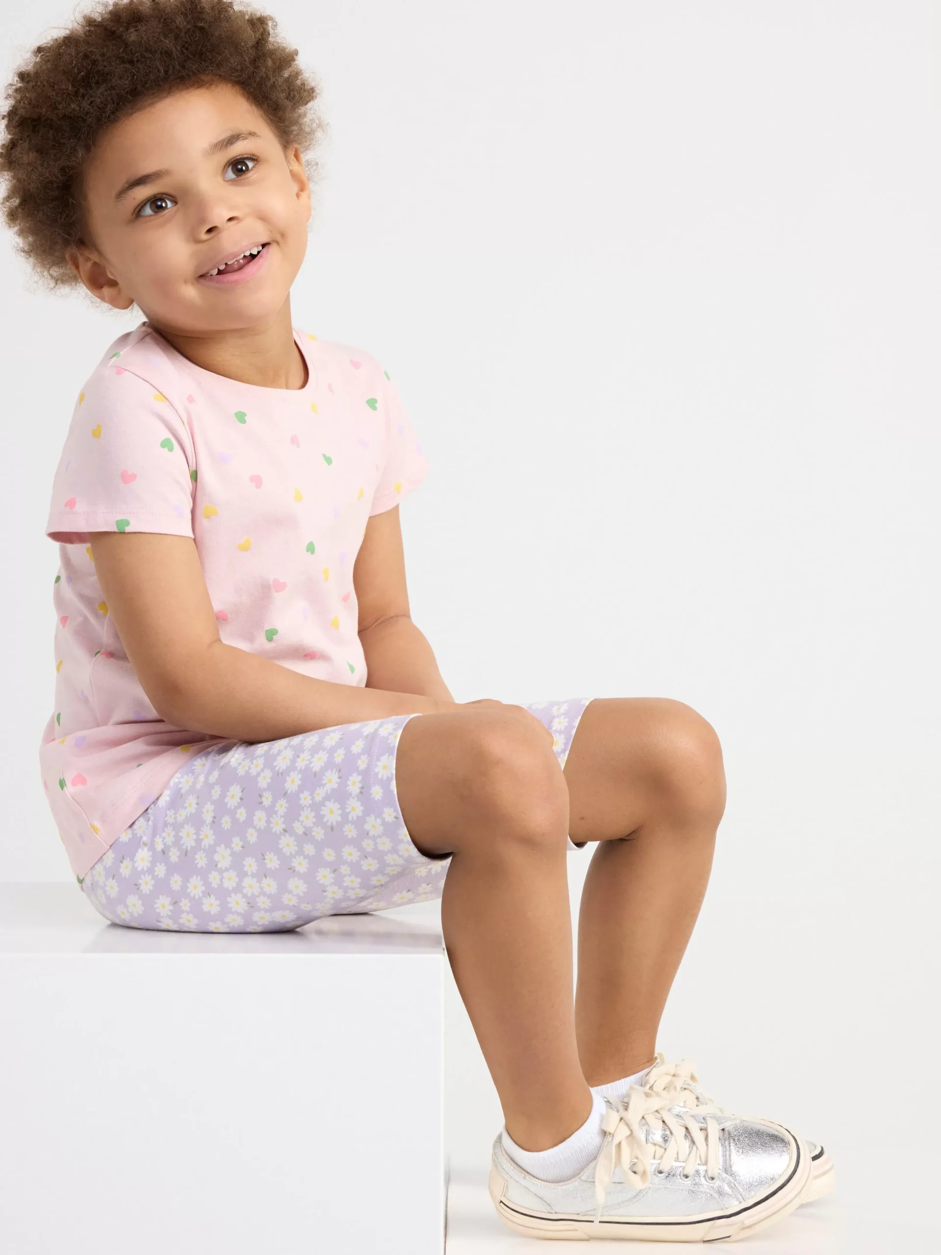 Byxor & Leggings>Lindex 2-Pack Cykelbyxor Light Dusty Pink