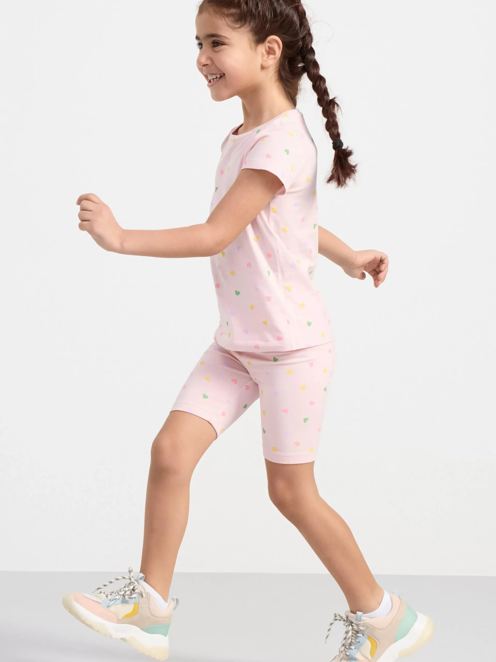 Byxor & Leggings>Lindex 2-Pack Cykelbyxor Light Dusty Pink