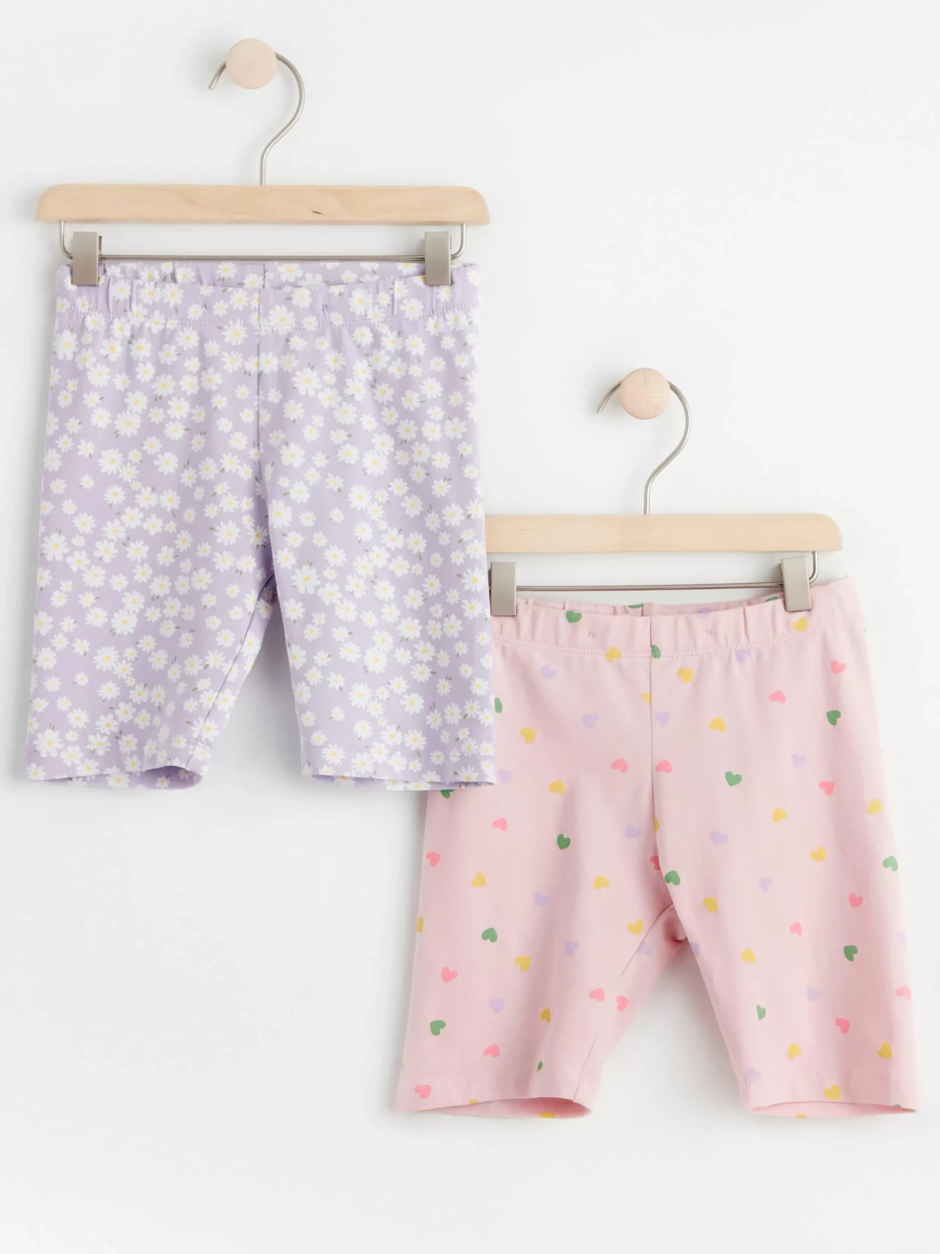Byxor & Leggings>Lindex 2-Pack Cykelbyxor Light Dusty Pink