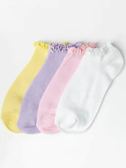 Strumpor>Lindex 4-Pack Footies Light Lilac