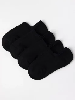 Strumpor>Lindex 4-Pack Footies Black