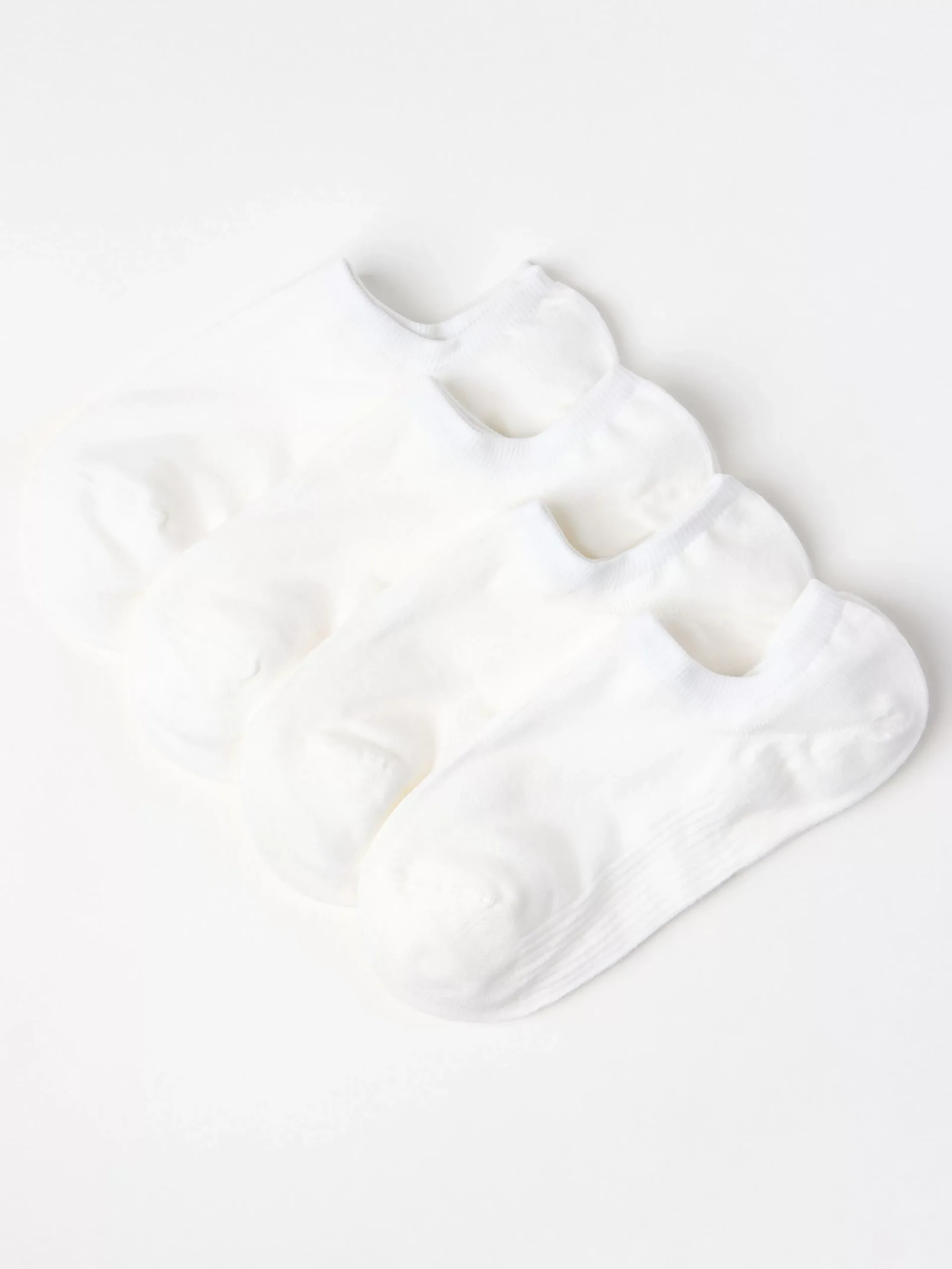 Strumpor>Lindex 4-Pack Footies White
