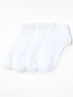 Strumpor>Lindex 4-Pack Footies White