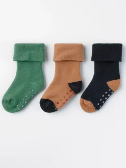 Strumpor & Strumpbyxor>Lindex 3-Pack Frottestrumpor Green