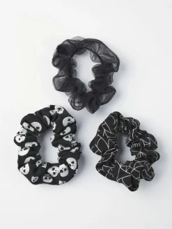 Accessoarer>Lindex 3-Pack Halloweenscrunchies Black