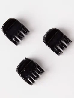 Accessoarer>Lindex 3-Pack Harklammor Black