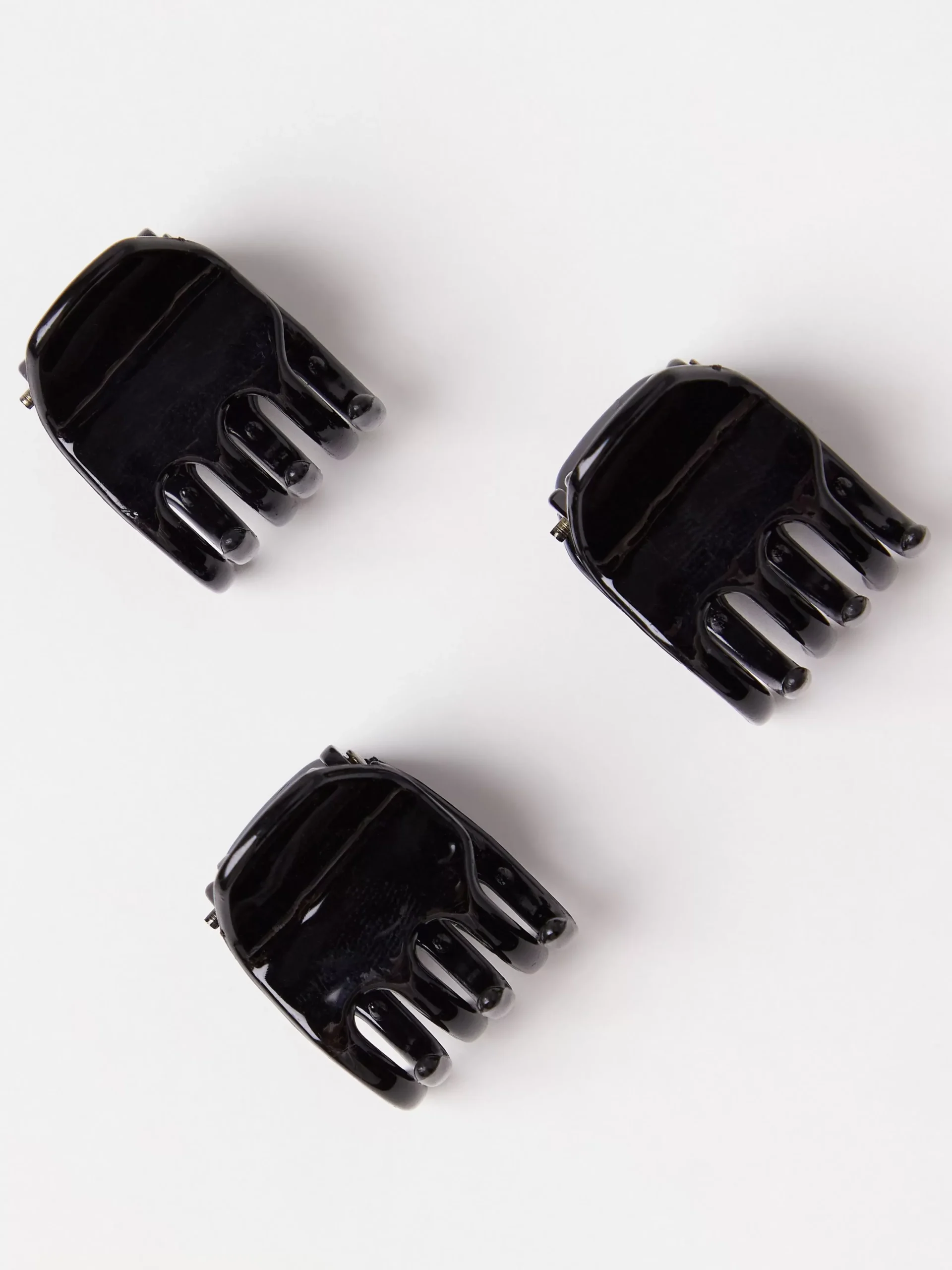 Accessoarer>Lindex 3-Pack Harklammor Black