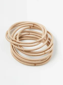 Accessoarer>Lindex 9-Pack Harsnoddar Beige