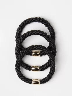 Accessoarer>Lindex 3-Pack Harsnoddar Black