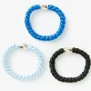 Accessoarer>Lindex 3-Pack Harsnoddar Blue