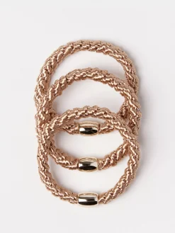 Accessoarer>Lindex 3-Pack Harsnoddar Beige