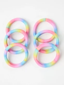 Accessoarer>Lindex 6-Pack Harsnoddar Light Pink