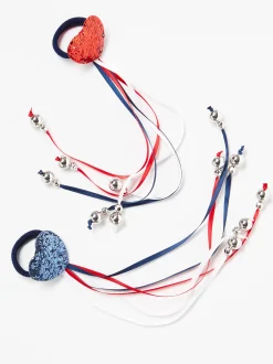 Accessoarer>Lindex 2-Pack Harsnoddar Med Satinband Navy