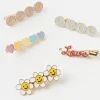 Accessoarer>Lindex 5-Pack Harspannen I Metall Light Yellow