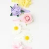 Accessoarer>Lindex 6-Pack Harspannen Med Blommor White