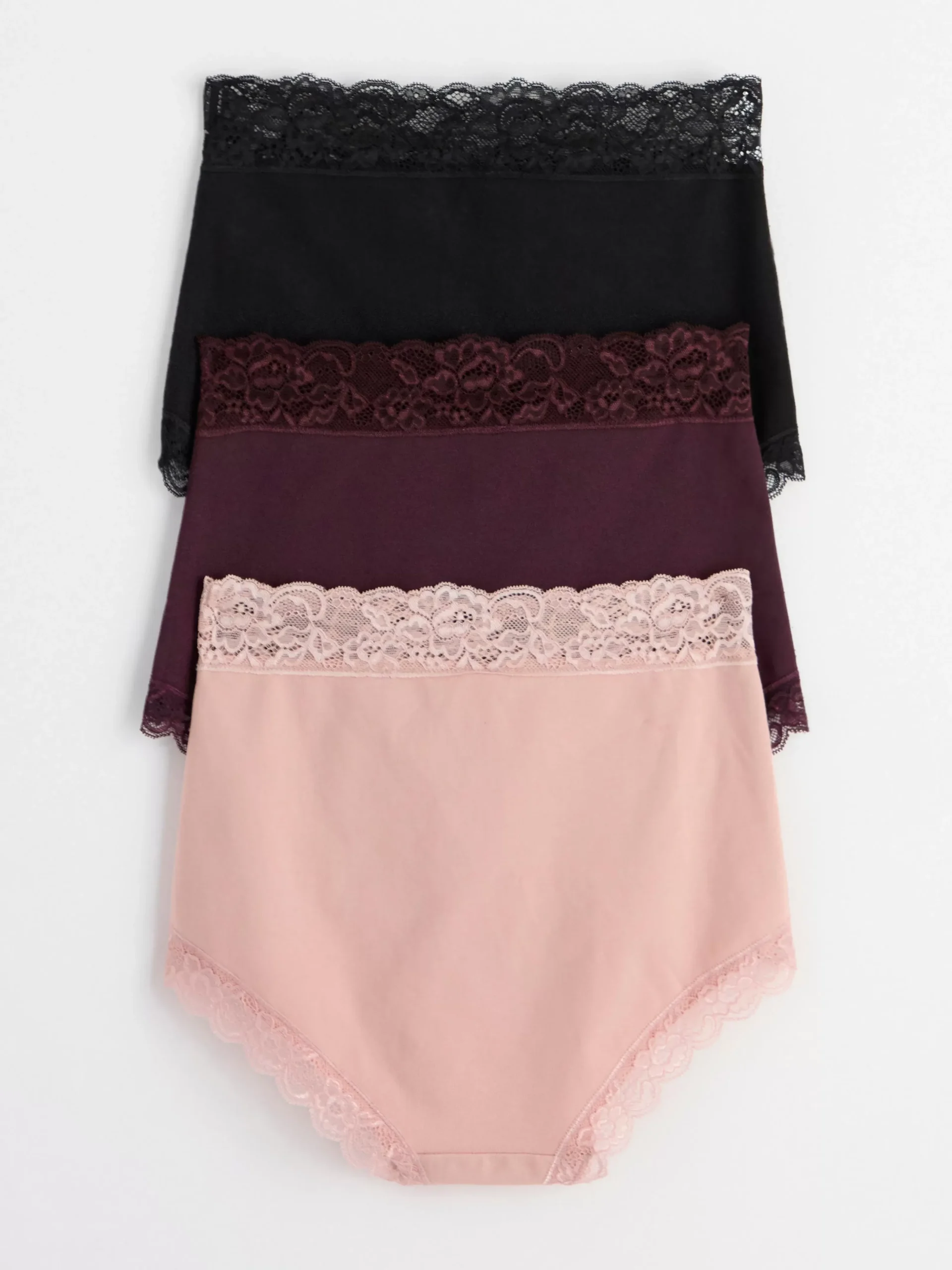Trosor>Lindex 3-Pack High Waist Trosor Dark Dusty Lilac