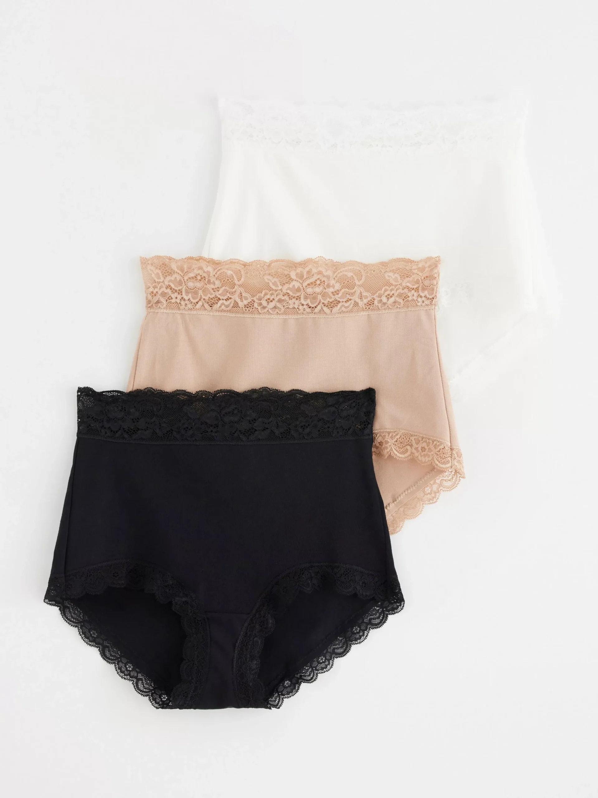 Trosor>Lindex 3-Pack High Waist Trosor Three-Col Mix