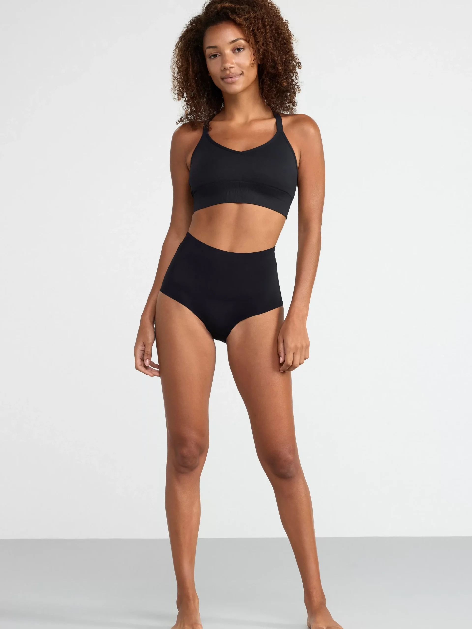 Träningskläder>Lindex 3-Pack High Waist Trosor Sport Black
