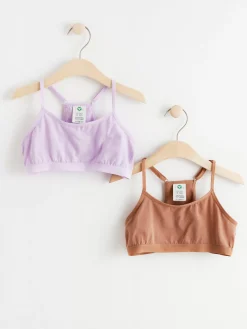 Underkläder>Lindex 2-Pack Korta Toppar Med Brottarrygg Light Lilac