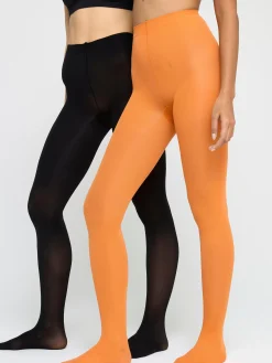 Strumpbyxor & Leggings>Lindex 2-Pack Matta Strumpbyxor I 50 Denier Light Orange