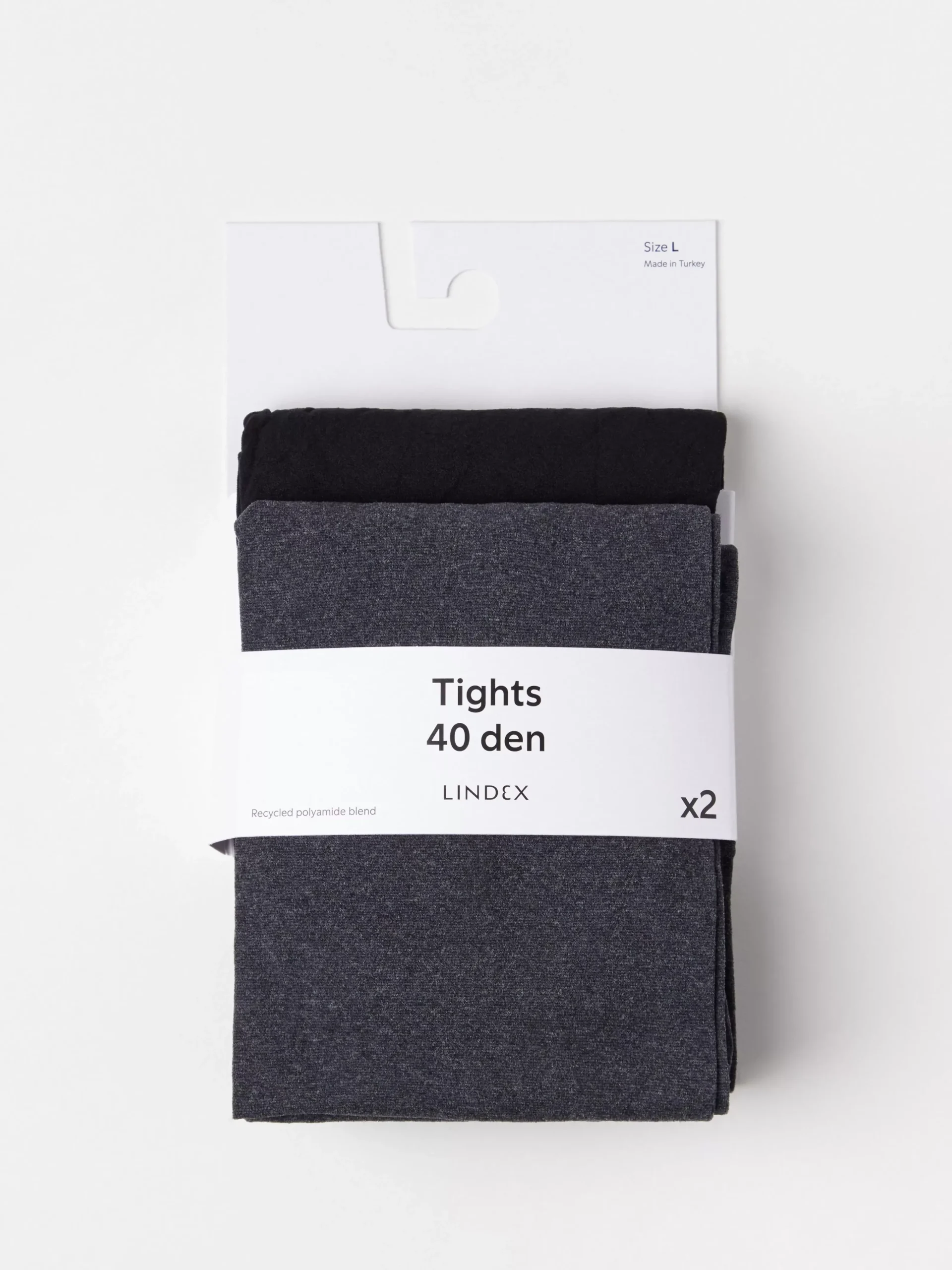 Strumpbyxor & Leggings>Lindex 2-Pack Matta Strumpbyxor I 40 Denier Grey Melange