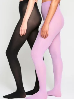 Strumpbyxor & Leggings>Lindex 2-Pack Matta Strumpbyxor I 50 Denier Dusty Lilac