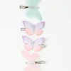 Accessoarer>Lindex 4-Pack Metallharspannen Med Fjarilar Light Pink