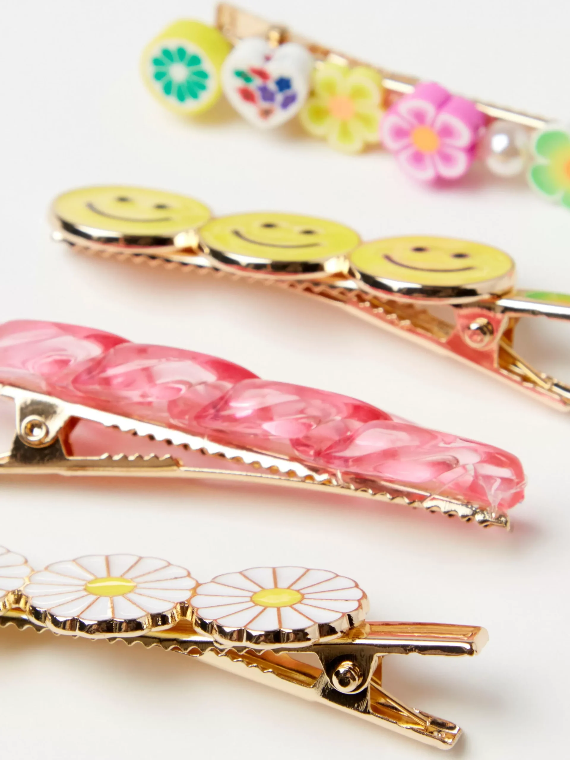 Accessoarer>Lindex 4-Pack Metallharspannen Med Motiv Gold