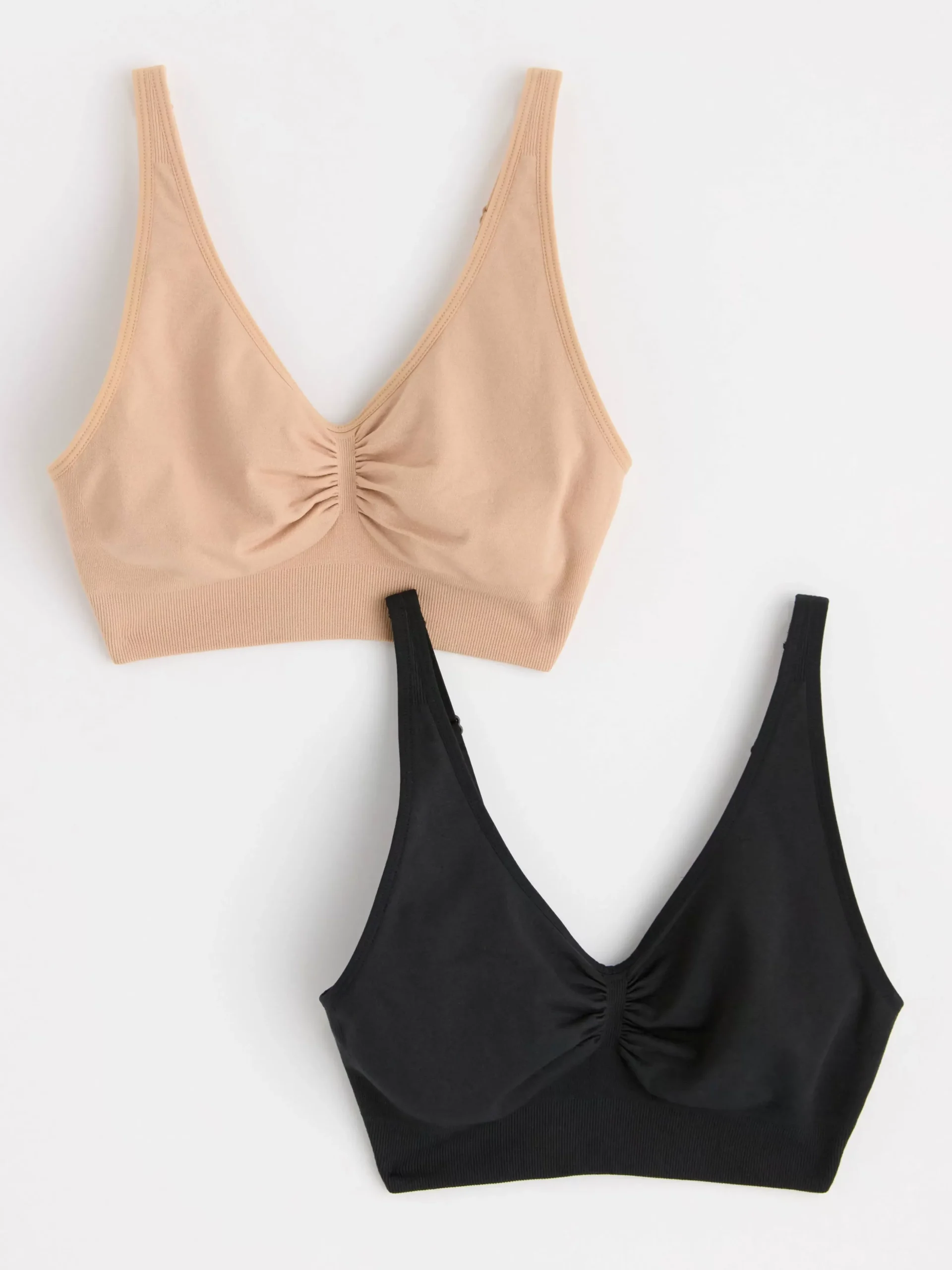 Bh>Lindex 2-Pack Mjuk Seamless Bh Beige