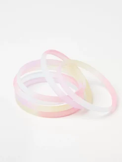 Accessoarer>Lindex 6-Pack Regnbagsfargade Plastarmband Light Pink