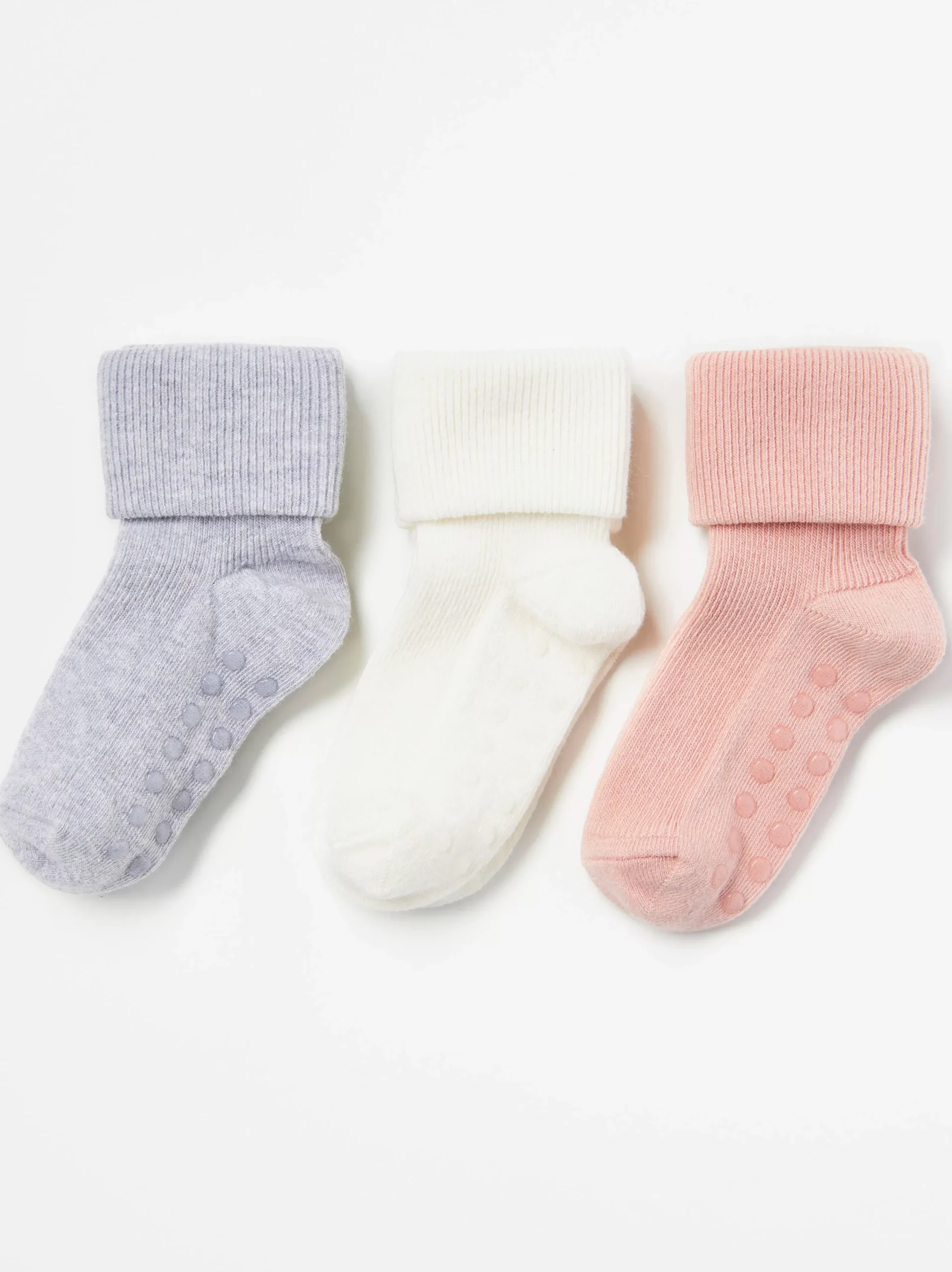 Nyfodd>Lindex 3-Pack Ribbade Strumpor Dusty Pink