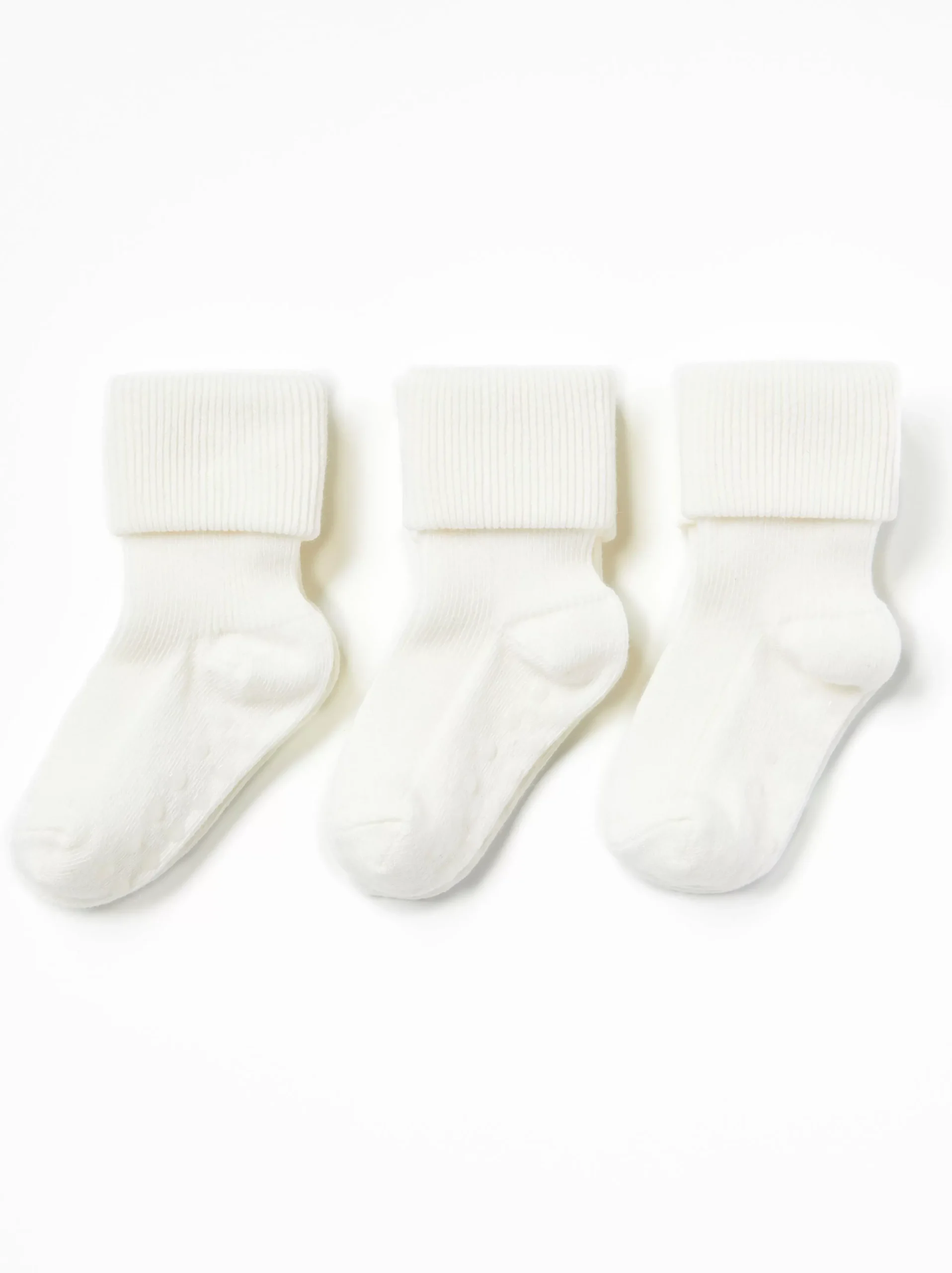 Nyfodd>Lindex 3-Pack Ribbade Strumpor Light Dusty White