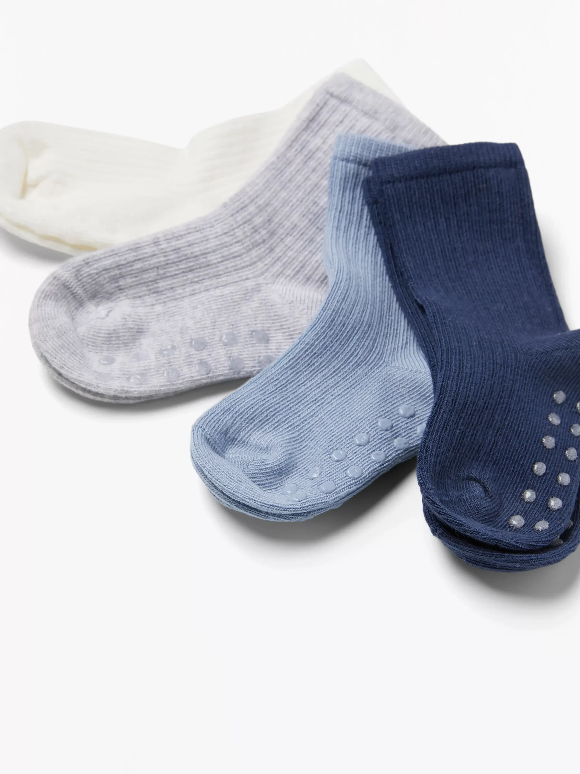 Strumpor & Strumpbyxor>Lindex 4-Pack Ribbade Strumpor Dusty Blue
